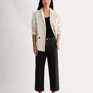 Everlane Cropped Straight Black Pants